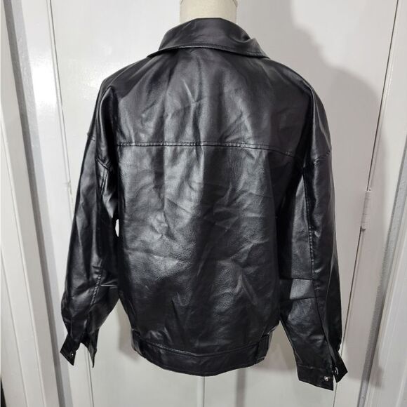 Women's faux leather jacket - Picture 10 of 10